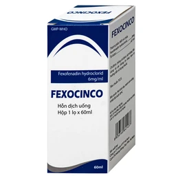 Thuốc Fexocinco 6mg Hà Nam điều trị triệu chứng viêm mũi dị ứng theo mùa và mày đay mạn tính (60ml)