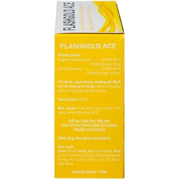 Thuốc FLASHGOLD ACE điều trị Các tình trạng rối loạn tiêu hóa trên người lớn, Suy nhược chức năng trên đối tượng người lớn hay trẻ em (20 ống x 5ml) 3