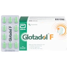 Thuốc Glotadol F Glomed hỗ trợ giảm nhanh các triệu chứng do cảm cúm, cảm lạnh (10 vỉ x 10 viên) 1