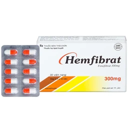 Thuốc Hemfibrat 300mg Hà Tây điều trị chứng tăng cholesterol máu (3 vỉ x 10 viên) 1
