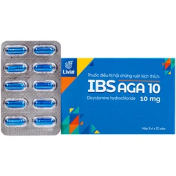 Thuốc Ibsaga 10mg Liviat chống co thắt cơ (3 vỉ x 10 viên) 1