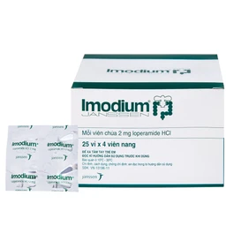 Thuốc Imodium 2mg Janssen điều trị tiêu chảy cấp (25 vỉ x 4 viên) 1