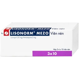 Thuốc Lisonorm Mezo 20/5mg Gedeon điều trị tăng huyết áp vô căn ở người lớn (3 vỉ x 10 viên) 2