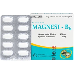 Thuốc Magnesi-B6 Khapharco giảm các triệu chứng thiếu hụt magnesi, nôn mửa, khó chịu (10 vỉ x 10 viên) 1
