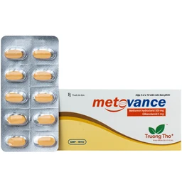 Thuốc metovance Trường Thọ Pharma điều trị bệnh đái tháo đường (3 vỉ x 10 viên) 1
