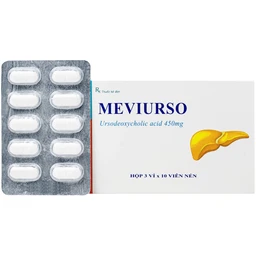 Thuốc Meviurso 450mg Hà Nam dùng để hòa tan sỏi cholesterol, viêm đường mật nguyên phát (3 vỉ x 10 viên) 1