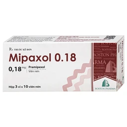 Thuốc Mipaxol  0.18mg Boston điều trị các dấu hiệu và triệu chứng của bệnh Parkinson (3 vỉ x 10 viên) 2