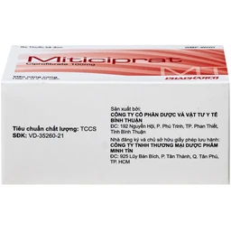 Thuốc Miticiprat 100mg Bình Thuận điều trị mỡ máu cao (5 vỉ x 10 viên) 4