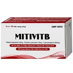 Thuốc bổ Mitivit B Bình Thuận bổ sung vitamin nhóm B (3 vỉ x 10 viên) 2