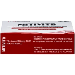 Thuốc bổ Mitivit B Bình Thuận bổ sung vitamin nhóm B (3 vỉ x 10 viên) 4