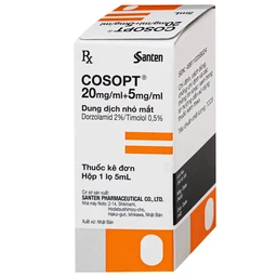 Thuốc nhỏ mắt Cosopt Santen điều trị tăng nhãn áp, giảm áp lực nội nhãn (5ml) 3