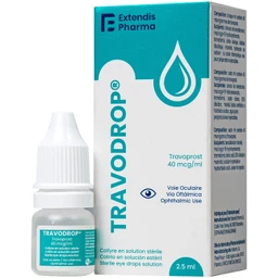 Thuốc nhỏ mắt Travodrop Rafarm điều trị tăng nhãn áp và Glocom (2.5ml) 1
