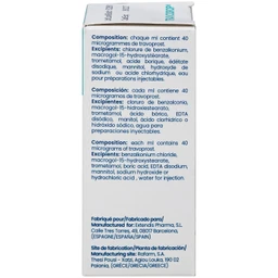Thuốc nhỏ mắt Travodrop Rafarm điều trị tăng nhãn áp và Glocom (2.5ml) 4