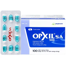 Thuốc OPXIL SA 500 Imexpharm điều trị các nhiễm khuẩn do các vi khuẩn nhạy cảm (10 vỉ x 10 viên)