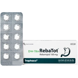 Thuốc Rebamipid 100mg Traphaco điều trị loét dạ dày (3 vỉ x 10 viên)