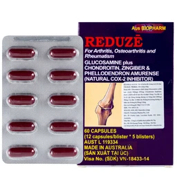Thuốc Reduze Aus Biopharm giảm viêm khớp gối nhẹ và trung bình (5 vỉ x 12 viên) 1
