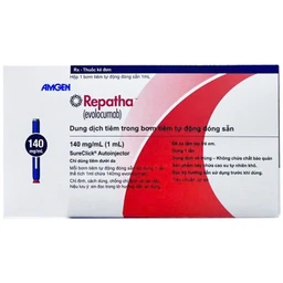 Thuốc Repatha 140mg Amgen Làm giảm mạnh mức cholesterol LDL (lên đến trên 50%) và giảm nguy cơ biến cố tim mạch như nhồi máu cơ tim, đột quỵ (1ml)