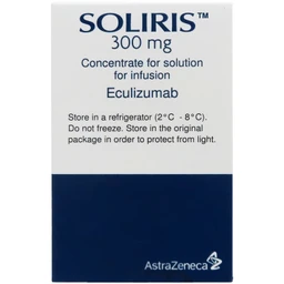Thuốc Soliris điều trị huyết sắc tố kịch phát về đêm (PNH), hội chứng tan máu không điển hình (aHUS), bệnh nhược cơ tổng quát (gMG), loạn quang phổ Optica Neuromyelitis (NMOSD) ( 30ml)