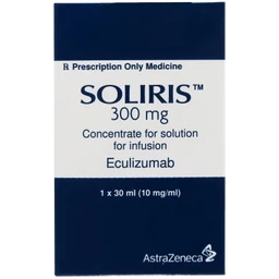 Thuốc Soliris điều trị huyết sắc tố kịch phát về đêm (PNH), hội chứng tan máu không điển hình (aHUS), bệnh nhược cơ tổng quát (gMG), loạn quang phổ Optica Neuromyelitis (NMOSD) ( 30ml)