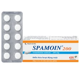 Thuốc Spamoin 200mg OPV điều trị rối loạn chức năng đường ruột (2 vỉ x 10 viên) 1