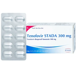 Thuốc Tenofovir STADA 300mg điều trị nhiễm HIV-1, viêm gan B (3 vỉ x 10 viên) 