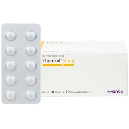 Thuốc Thyrozol 5mg Merck điều trị cường giáp (10 vỉ x 10 viên) 1