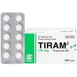 Thuốc Tiram 100mg Shinpoong Deawoo điều trị co thắt dạ dày ruột (10 vỉ x 10 viên) 1
