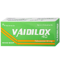 Thuốc Vaidilox 40m Armephaco điều trị tăng acid uric mạn tính (3 vỉ x 10 viên) 2
