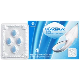 Thuốc Viagra 50mg Viatris điều trị rối loạn cương dương (1 vỉ x 4 viên) 1