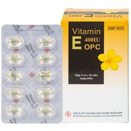 Thuốc Vitamin E 400IU OPC hỗ trợ điều trị thiếu Vitamin E (4 vỉ x 10 viên) 1