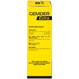 Thuốc xịt mọc tóc Minoxidil 5% Gemder Extra Liviat kích thích mọc tóc và giảm gãy rụng (60ml) 4