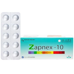Thuốc Zapnex-10 DaviPharm điều trị tâm thần phân liệt (3 vỉ x 10 viên) 1
