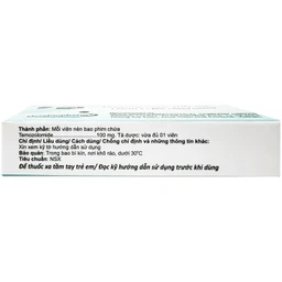 Thuốc Zolodal tab 100mg Herabiopharm điều trị u nguyên bào thần kinh đệm đa dạng (1 vỉ x 5 viên) 4
