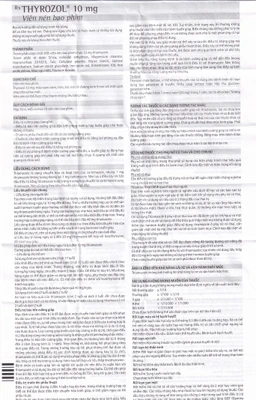 Thuốc Thyrozol 10mg Merck điều trị cường giáp (10 vỉ x 10 viên)