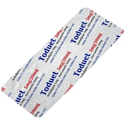Thuốc Toduet 5mg/20mg điều trị tăng huyết áp kèm rối loạn lipid máu (3 vỉ x 10 viên) 7