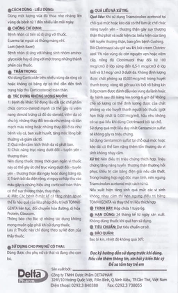 Kem bôi da Tomax Genta Detapharm điều trị bệnh da dị ứng (6g)