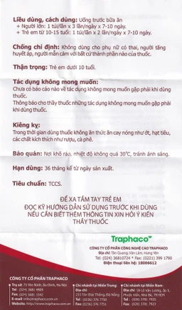 Thuốc Tottri Traphaco điều trị chảy máu khi đại tiện, đau rát (15 túi x 5g)