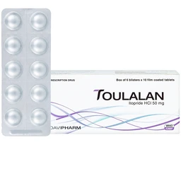 Thuốc Toulalan Davipharm điều trị triệu chứng về dạ dày (6 vỉ x 10 viên) 1