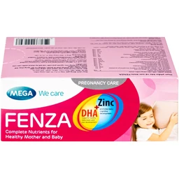 Viên uống bổ sung vitamin, khoáng chất cho phụ nữ mang thai và cho con bú Fenza Mega (3 vỉ x 10 viên) 7