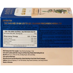 Trà thảo mộc Cà Gai Leo túi lọc Datino (20 gói x 1.5g) 3