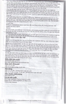 Thuốc Trajenta Duo 2.5mg/850mg Boehringer điều trị đái tháo đường típ 2 (14 viên)