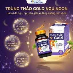 Viên uống hỗ trợ dễ ngủ, ngủ sâu giấc, tăng cường sức khỏe Trùng Thảo Gold (30 viên) 2