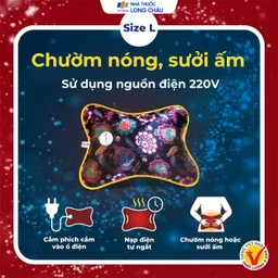 Túi chườm đa năng Thiên Thanh lớn size L hỗ trợ chườm nóng, chườm lạnh, giữ ấm 4 - 6 tiếng