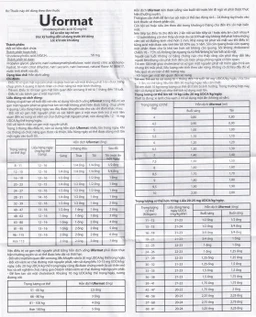 Thuốc Uformat 50mg CPC1HN điều trị xơ gan mật nguyên phát và giúp hoà tan sỏi mật (20 ống x 5ml)