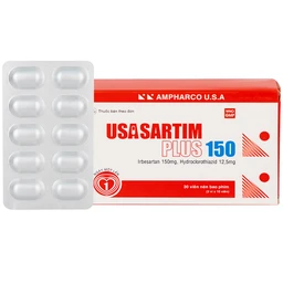Thuốc Usasartim Plus 150 Ampharco điều trị tăng huyết áp (3 vỉ x 10 viên) 1
