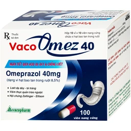 Thuốc Vacoomez 40mg Vacopharm điều trị viêm thực quản, viêm loét dạ dày, tá tràng (10 vỉ x 10 viên) 2