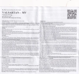 Thuốc Valsartan-MV 80mg USP điều trị bệnh tăng huyết áp và suy tim (3 vỉ x 10 viên)