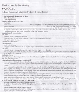 Hỗn dịch uống Varogel Shinpoong Deawoo điều trị viêm loét dạ dày, tá tràng (20 gói x 10ml)