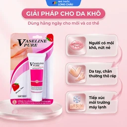Kem dưỡng ẩm Vaseline Pure OPC hương dâu làm mềm, chống nứt nẻ (10g) 5