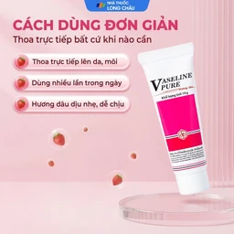 Kem dưỡng ẩm Vaseline Pure OPC hương dâu làm mềm, chống nứt nẻ (10g) 4